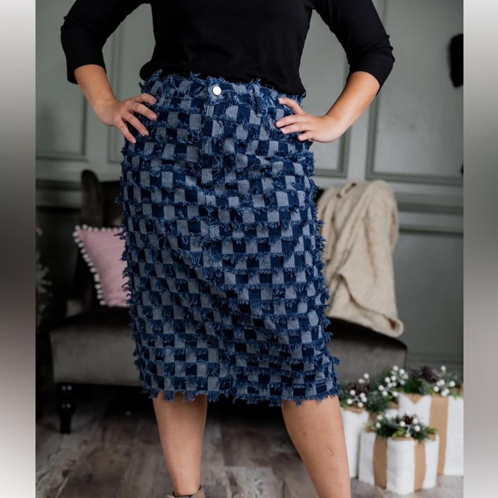Stylish Checkered Skirt